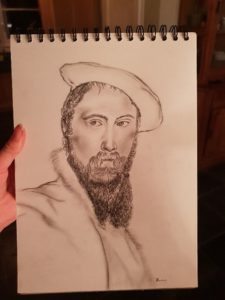 Portrait, man with berete