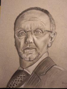 Portrait, man with glasses